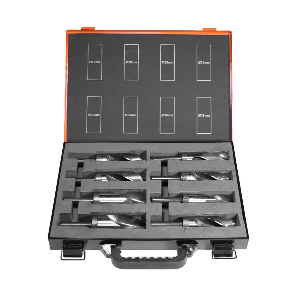 HSS-G Vähendatud puuride komplekt 8 tk 27,28,29,30,32,34,36,38 mm
