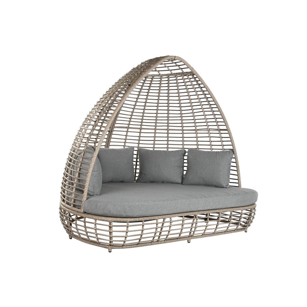 Garden sofa Home ESPRIT Dark grey 198 x 168 x 168 cm