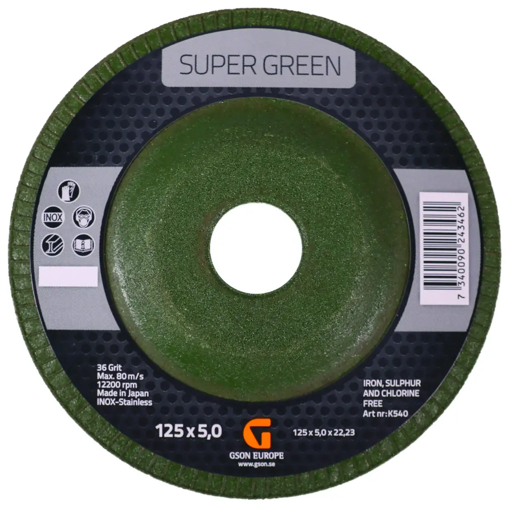 Super Green 125 x 5 x 22,23 mm