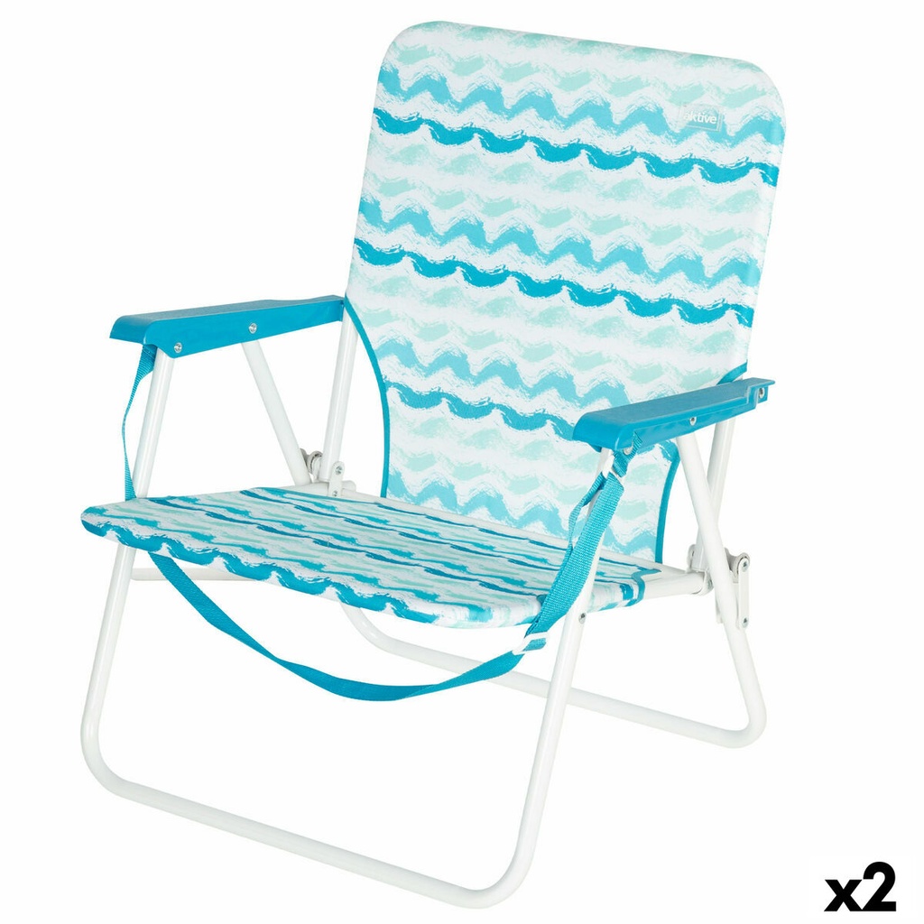 Beach Chair Aktive 45 x 70 x 40 cm (2 Units)