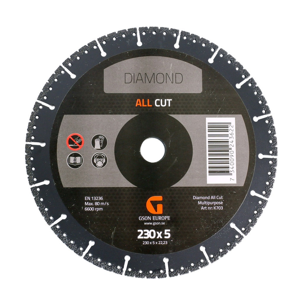 ALLCUT teemantlõikeketas 230x5,0x22,23 mm