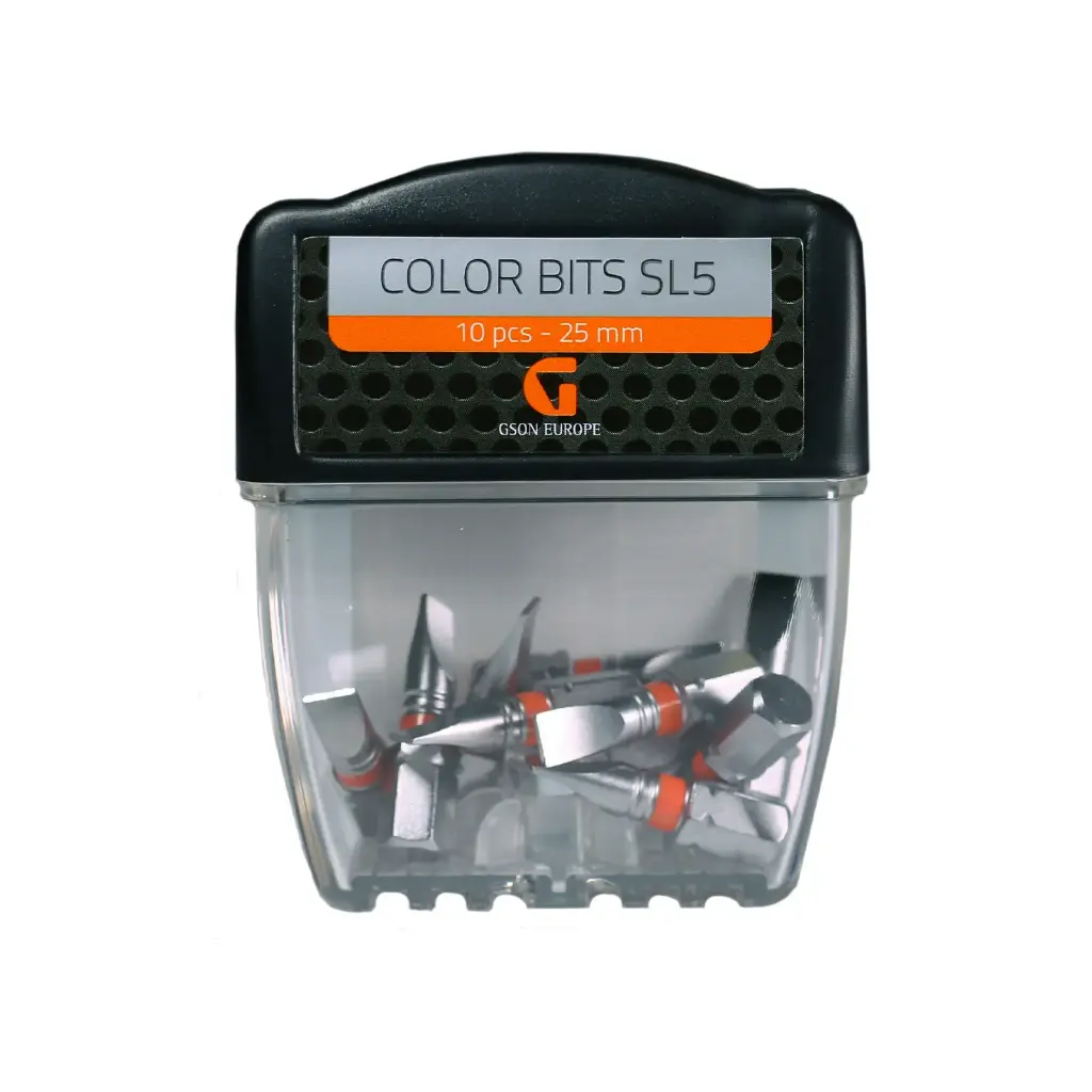 Color Bits Slotted 4 mm 25 mm 10st