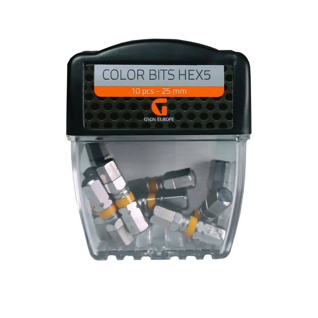 Color Bits Hex 3 mm 25 mm 10st