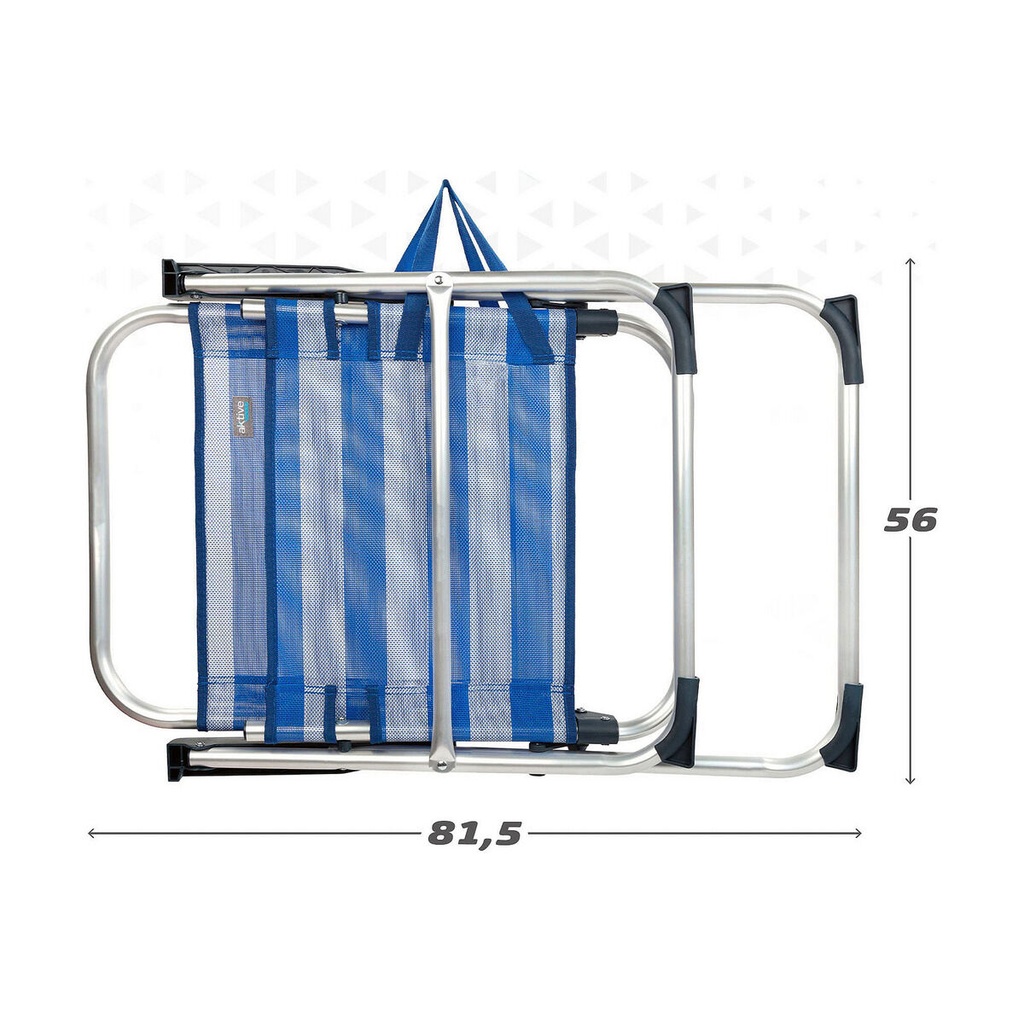 Beach Chair Aktive White Navy Blue 56 x 50 x 88 cm 48 x 50 x 88 cm Sailor