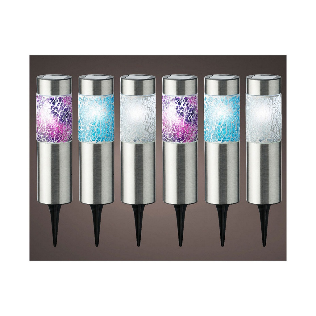 Set of solar garden lights Lumineo Gaudi LED Light Marker