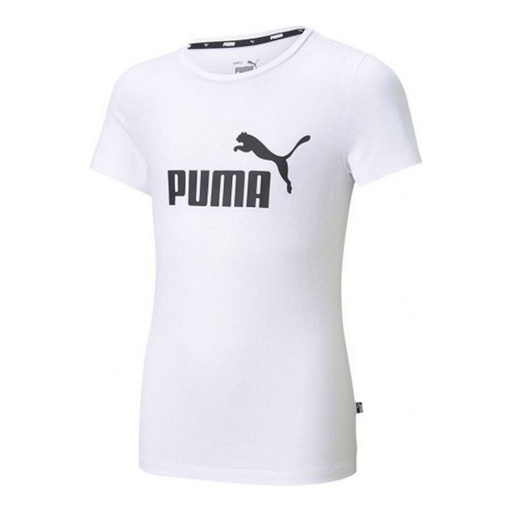 [S6438997] Child's Short Sleeve T-Shirt Puma ESS Logo Tee White