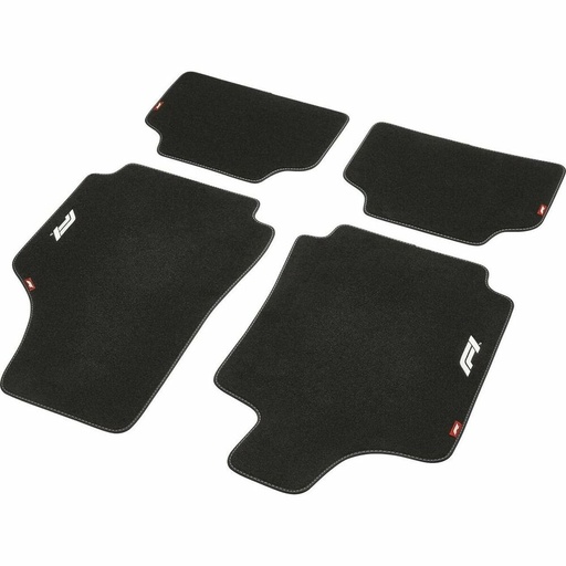 [S3723046] Car Floor Mat Set FORMULA 1 CM580 Black/White 4 uds
