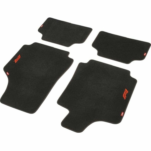 [S3723045] Car Floor Mat Set FORMULA 1 CM570 Black/Red 4 uds