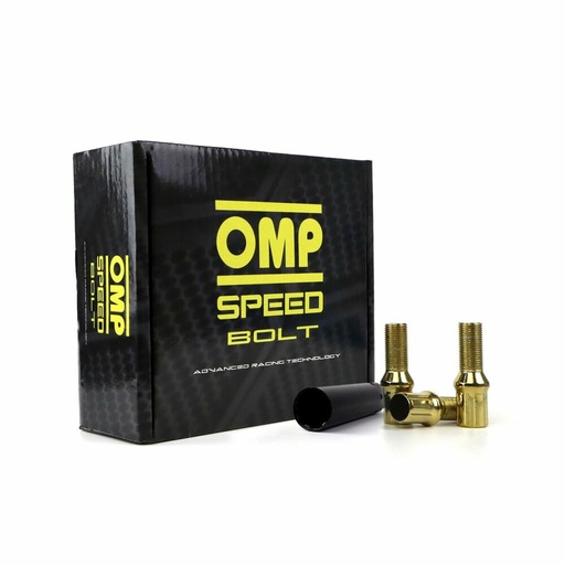 [S37101572] Set Nuts OMP 27 mm Yellow 20 uds M12 x 1,50