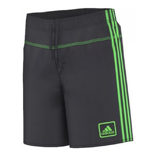 [S6435030] Child's Bathing Costume Adidas Kinder Short Junior Grey Black