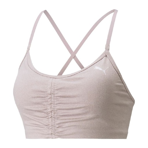 [S6439021] Sports Bra Puma Low Impact Studio Foundation Grey Light mauve