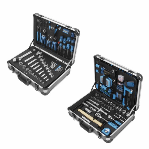 [S6500708] Toolbox Ferrestock Aluminium 176 Pieces