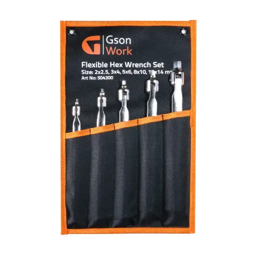[504300] Flexible Hex Wrench Set 2 - 14 mm 5 pcs