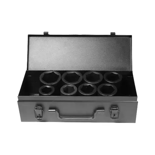 [505101] Deep Impact Socket Set 1" 8 pcs 24,27,30,32,33,36,38,41x 90 mm