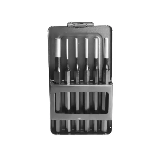 [507100] Pin Punch Set 6 pcs 3,4,5,6,8,10 mm
