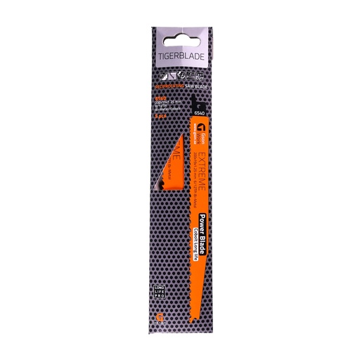 [6545-5] Рецеприрующая пила Tigerblade Extreme Max 300 x 22 x 1,6 мм , 6/12 TPI, 5 шт.