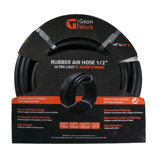 [741012] Rubber Air Hose 1/2" 15m