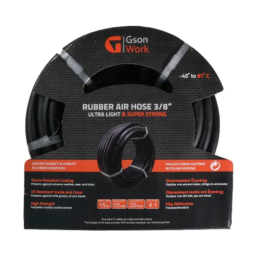 [741038] Rubber Air Hose 3/8" 15m