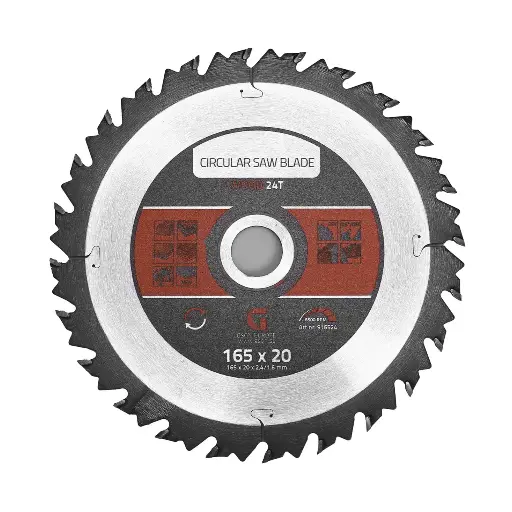 [916524] Circular Saw Blade Wood 24 T 165 x 20 x 2,4 / 1,6 mm