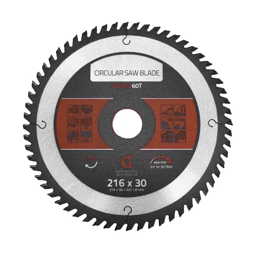 [921660] Circular Saw Blade Wood 60 T 216 x 30 x 2,6 / 1,6 mm