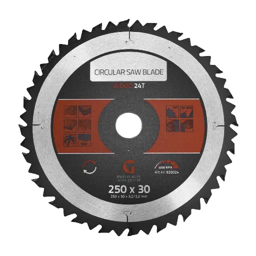 [925024] Circular Saw Blade Wood 24 T 250 x 30 x 3,2 / 2,2 mm