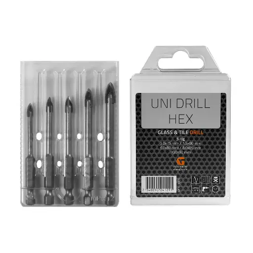 [B320] Uni Drill Hex Set 5pcs