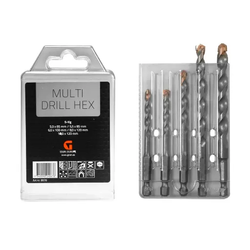 [B570] Multi Drill Hex Set 5pcs