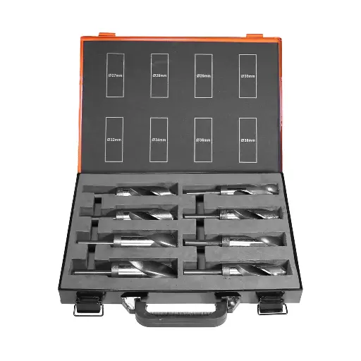 [B895] HSS-G Набор уменьшенных сверл 8 шт. 27,28,29,30,32,34,36,38 мм