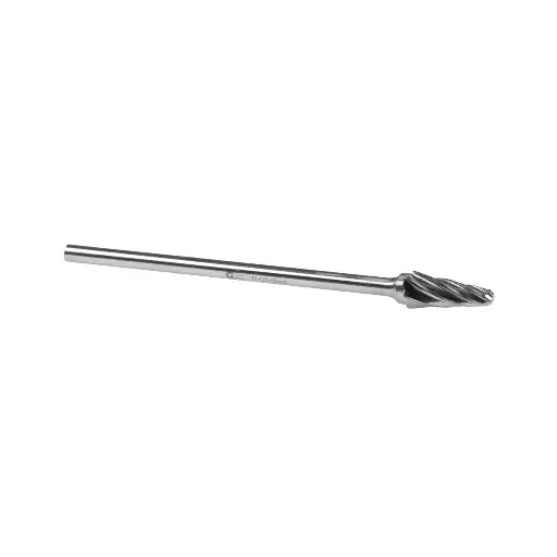 [D325L] Aluminium Burr Ball Nose Cone 12 x 28 x 6 x 150 mm ( L )