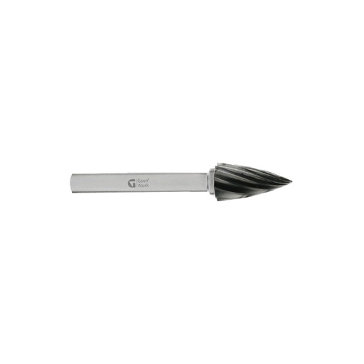 [D444] Karbiidist frees INOX Pointed Tree 10 x 20 x 6 mm ( G )