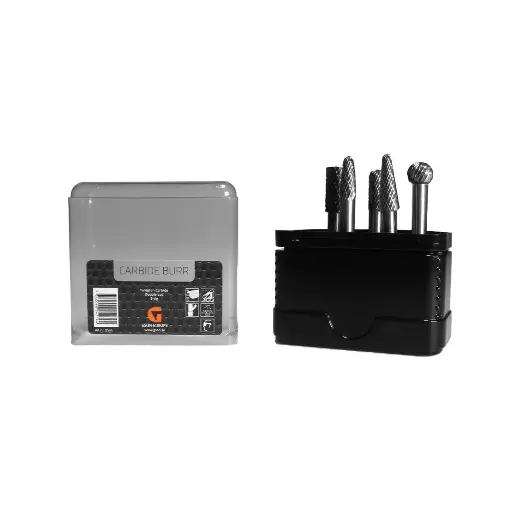 [D504] Carbide Burr Set 5pcs Blackbox