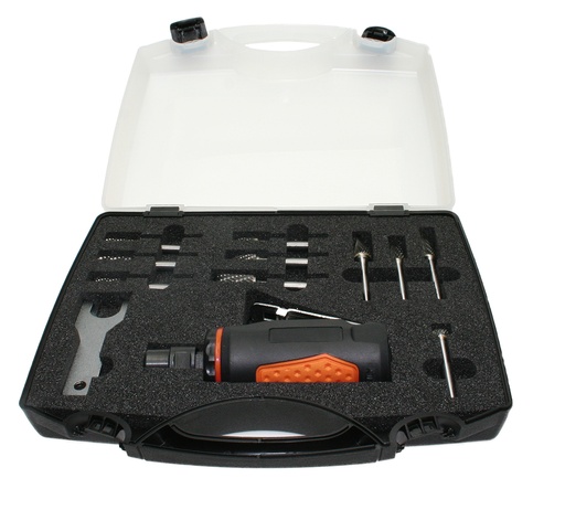 [D525] Kietmetalio freza 10vnt + Mini pneumatinis šlifuoklis 6 mm ( 1/4 ")