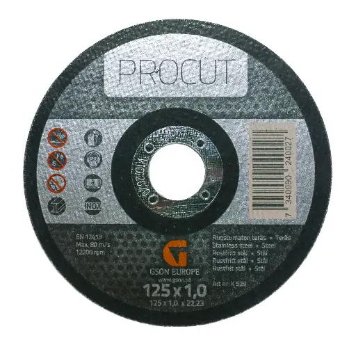 [K529] Pjovimo diskas Procut 125 x 1,0 x 22,23 mm