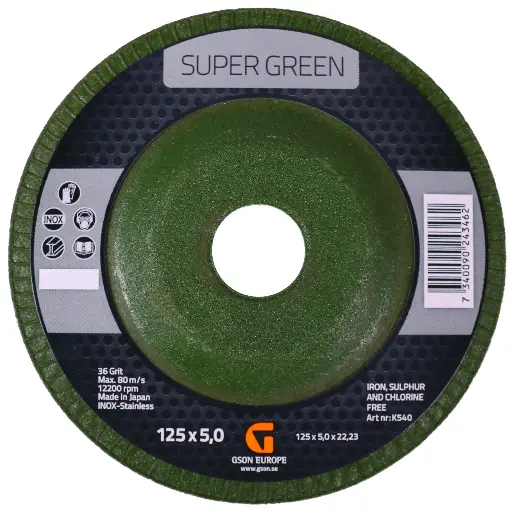 [K540] Super Green 125 x 5 x 22,23 мм