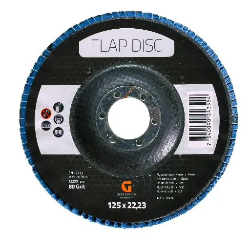 [K569] Flap Disc 125 x 22,23 mm, 80 Grit