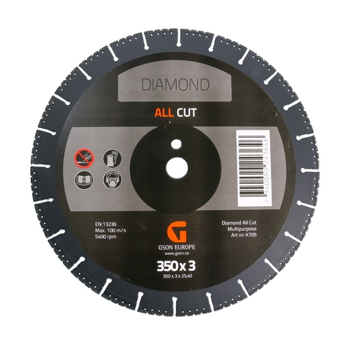 [K705] ALLCUT Dimanta griešanas disks 350x3,0x25,40 mm