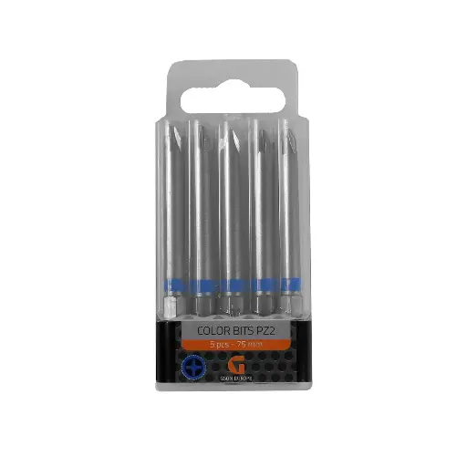 [T5102] Color Bits PZ2 75 mm 5 pcs