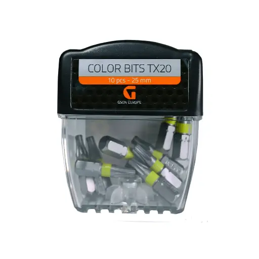 [T537] Цветные биты Torx 25 25 мм 10 шт.