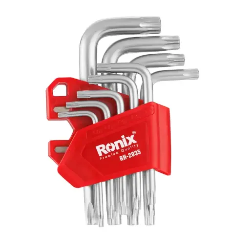 [RH-2035] Magnetinio trumpo Torx raktų komplektas (9Vnt)