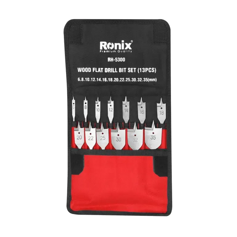 [RH-5300] Wood flat drill bit set (13pcs)