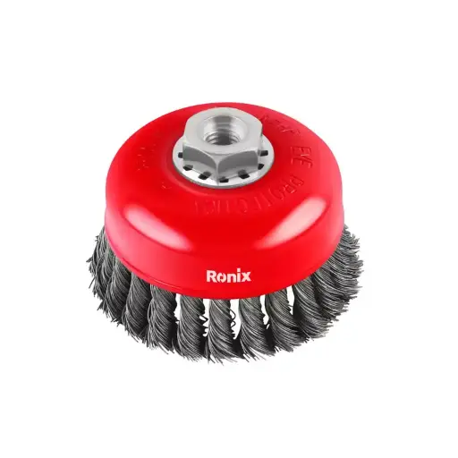 [RH-9943] Twisted Knot Cup Brush 100mm