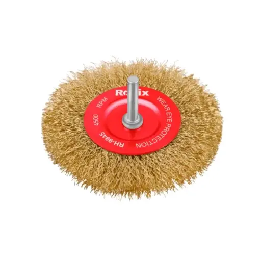[RH-9945] Crimped Shaft Mounted Disc Brush 100mm