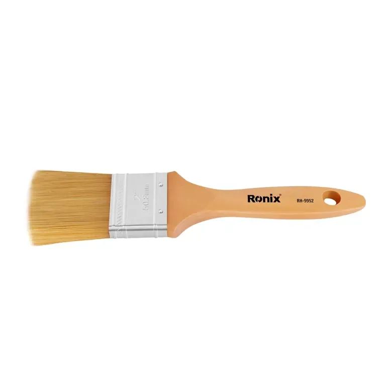 [RH-9952] Medinės rankenos dažų teptukas 2"