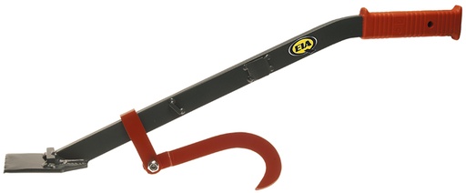 [1014] Lengva, standartinio ilgio, pilnai grūdinta svirtis 800mm. Termoplastinė rankena, slankiojamas kablys.