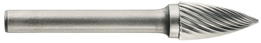 [10317810600] Kietmetalio freza Ø 6 mm, lenkta, kotelis 6mm, nerūdijančiam plienui ir kietiems metalams