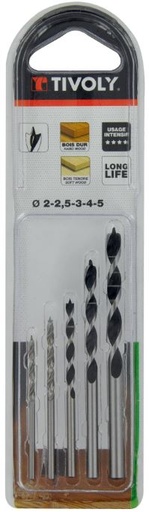 [10863870002] Puidupuuride komplekt 2-5mm, 5-osaline, SLR markeeringuga