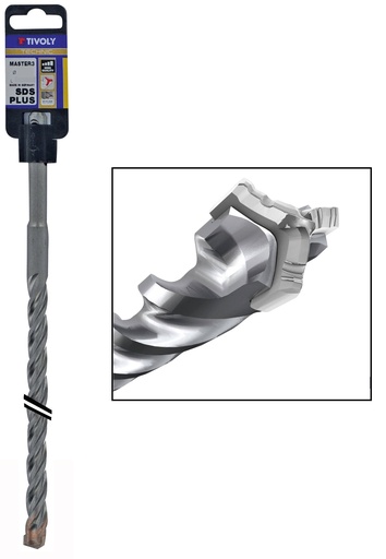 [10923031000] SDS+ urbis dzelzbetonam Technic Master 3 griežņu galva | Ø10*260*200mm