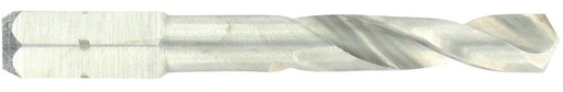 [11437040800] Metal drill bit 8.0mm, HSS, 1/4" hex shank, extra short series, split point, fully ground