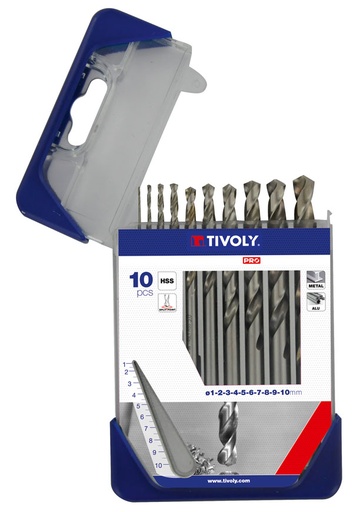[11437770004] Tivoly urbju kompl. metālam HSS Clipster PRO Ø1-10mm
