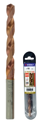 [11454140300] Metalo grąžtas FURIUS 3.0mm, Ti2CN FUSIO, HSS kampas "Split point" 135°, 2vnt. blisteryje.